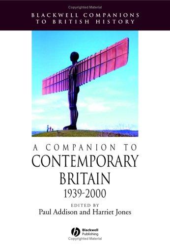 Cover of A companion to contemporary Britain, 1939-2000