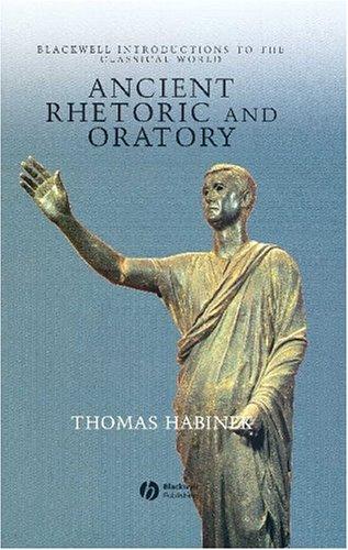 Cover of Ancient rhetoric and oratory