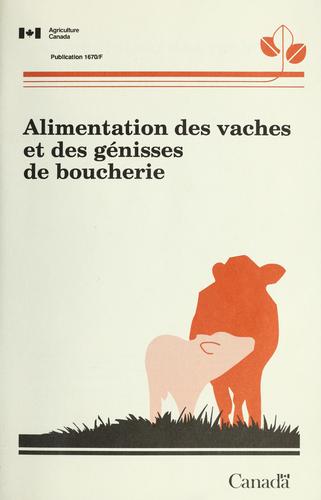 Cover of Alimentation des vaches et des génisses de boucherie