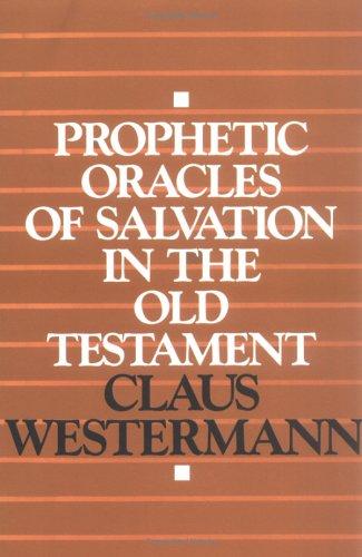 Cover of Prophetic oracles of salvation in the Old Testament