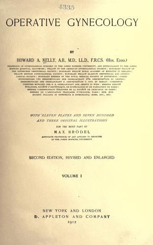 Cover of Operative gynecology