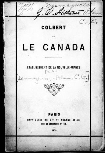 Cover of Colbert et le Canada