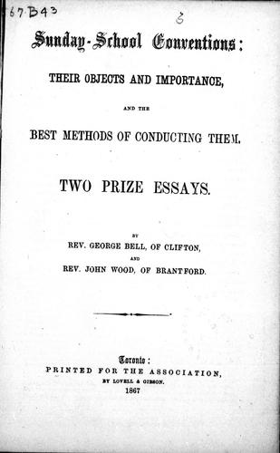 Cover of Sunday-school conventions
