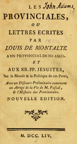 Cover of Les provinciales