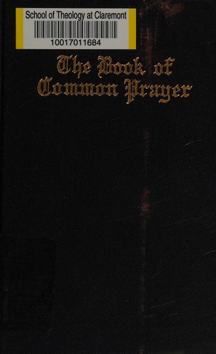 Cover of The book of common prayer