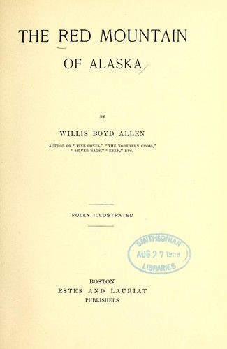 Cover of The red mountain of Alaska