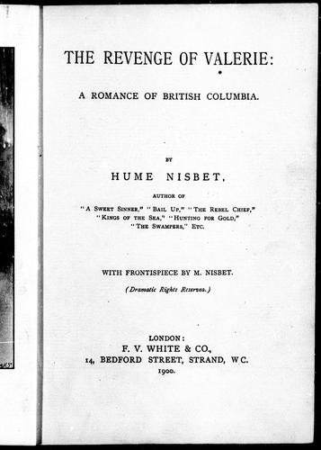 Cover of The revenge of Valerie