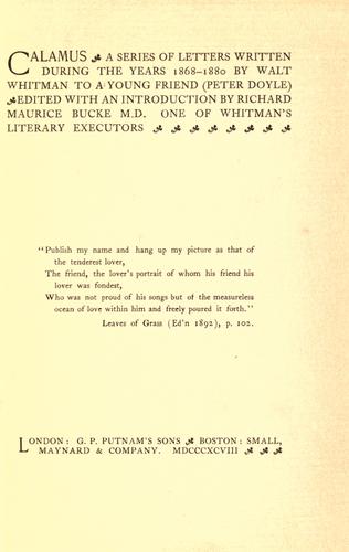 Cover of Calamus
