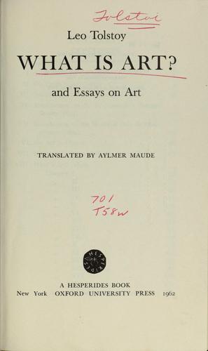 Cover of Chto takoe iskusstvo? / What is art?