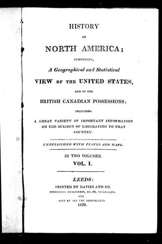 Cover of History of North America