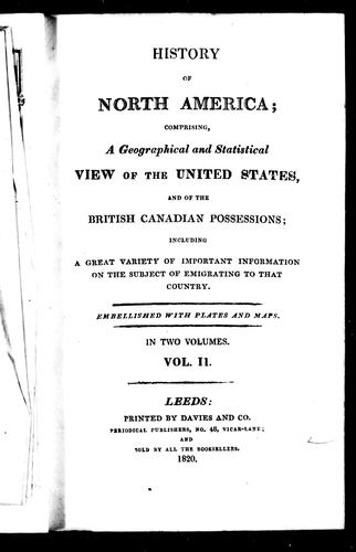 Cover of History of North America