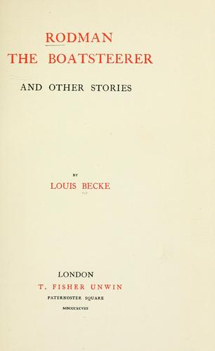 Cover of Rodman the boatsteerer and other stories