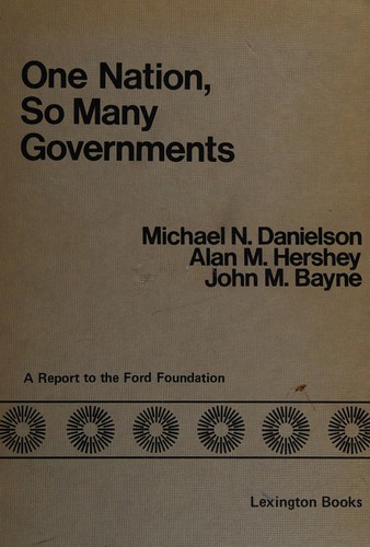 Cover of One nation, so many governments
