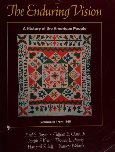 Cover of Enduring Vision a History of the American People