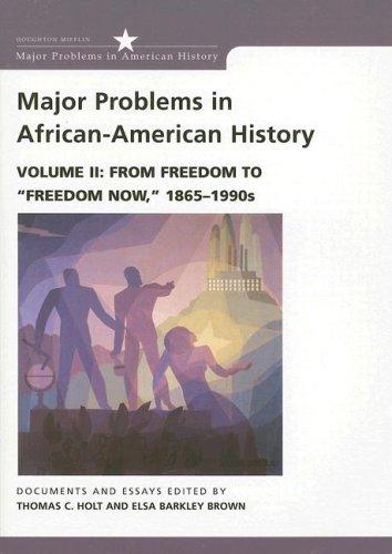 Cover of Major problems in African-American history