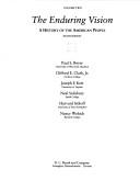 Cover of Enduring Vision a History of the American People (Enduring Vision)