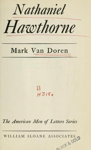 Cover of Nathaniel Hawthorne