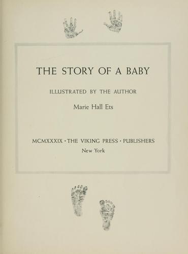 Cover of The story of a baby