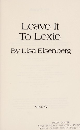 Cover of Leave it to Lexie