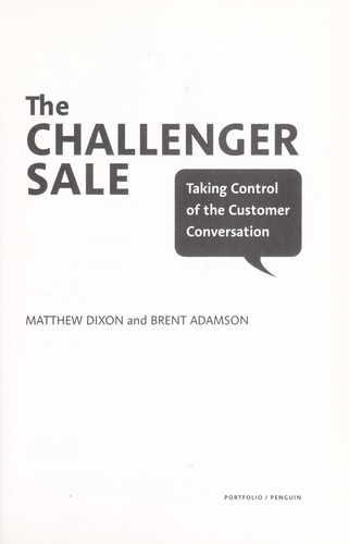 Cover of The challenger sale