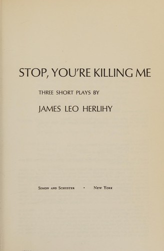 Cover of Stop, you're killing me