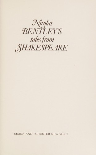 Cover of Nicolas Bentley's tales from Shakespeare