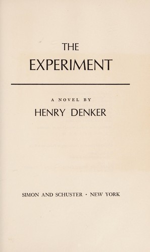 Cover of The experiment