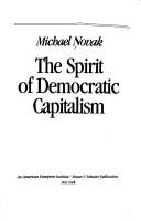 Cover of The spirit of democratic capitalism
