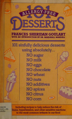 Cover of 101 allergy-free desserts