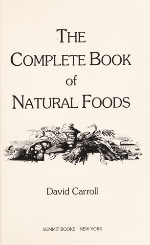 Cover of The complete book of natural foods