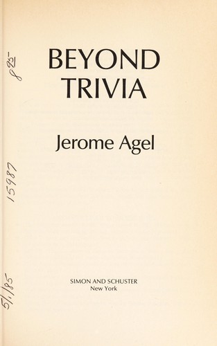 Cover of Beyond trivia