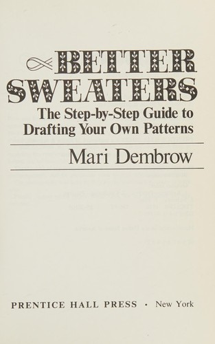 Cover of Better sweaters