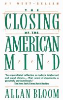 Cover of The Closing of the American Mind