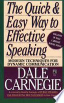 Cover of The Quick and Easy Way to Effective Speaking