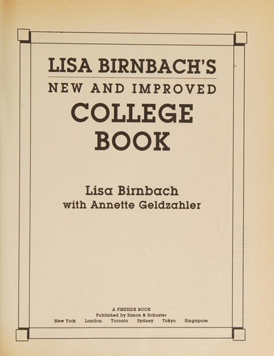 Cover of New and improved college book