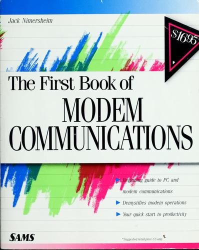 Cover of The first book of modem communications