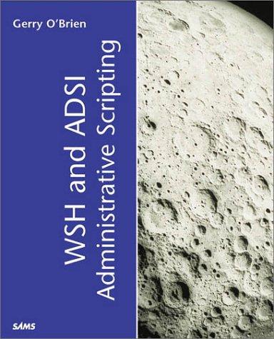 Cover of WSH and ADSI Administrative Scripting