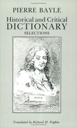 Cover of Historical and critical dictionary