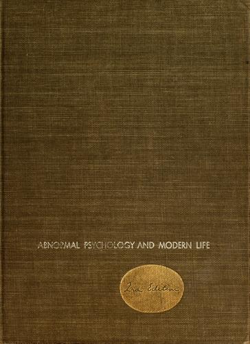 Cover of Abnormal psychology and modern life