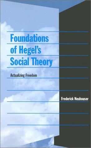 Cover of Foundations of Hegel's Social Theory