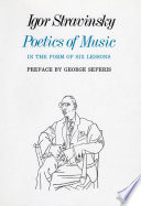 Cover of Poetics of Music in the Form of Six Lessons