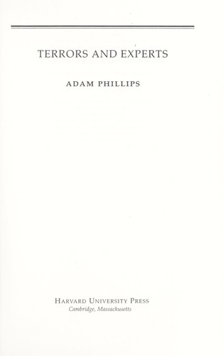 Cover of Terrors and experts