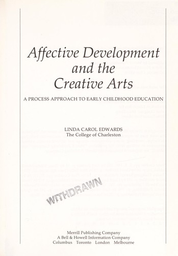 Cover of Affective development and the creative arts