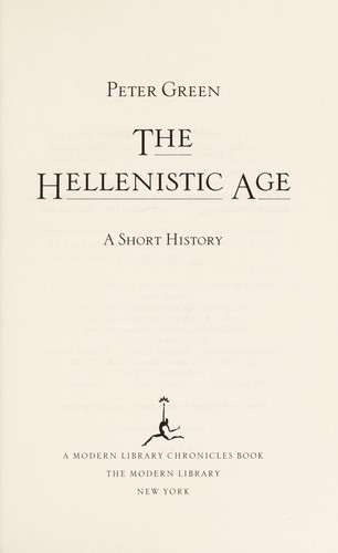 Cover of The Hellenistic Age