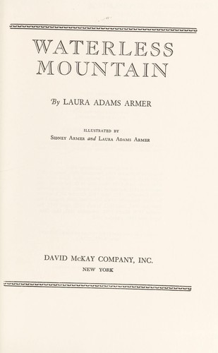 Cover of Waterless mountain