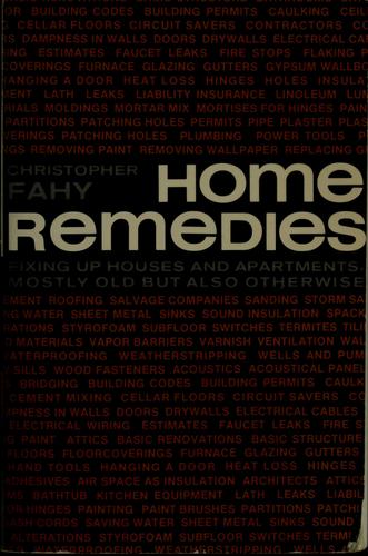 Cover of Home Remedies