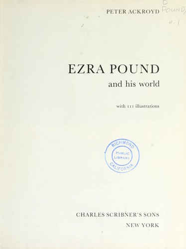 Cover of Ezra Pound and his world