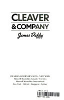 Cover of Cleaver and Company