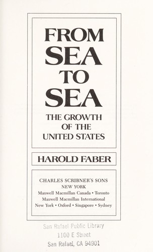 Cover of From sea to sea