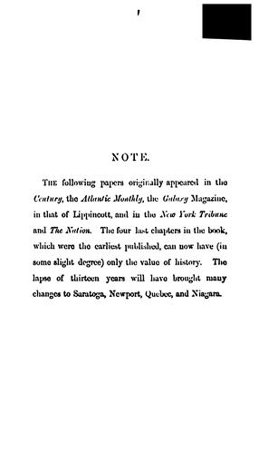Cover of Portraits of Places